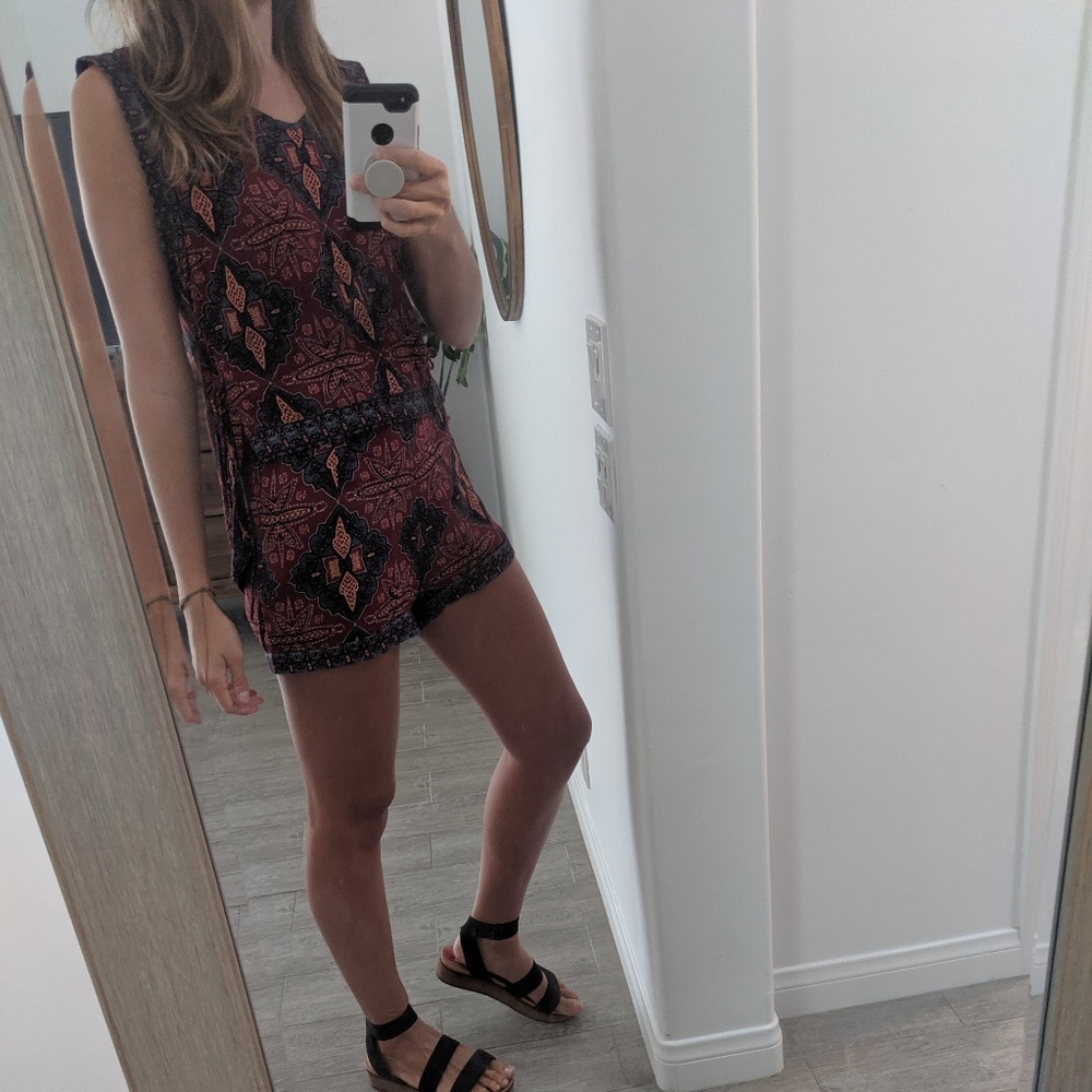 Free People Dahlia Dreams shorts tank set